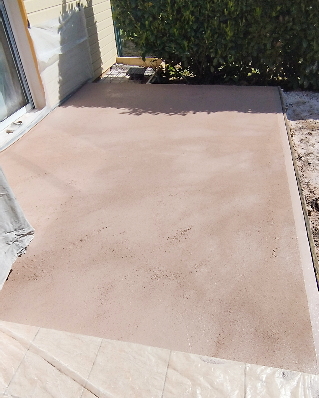 Béton imprimé "bois"