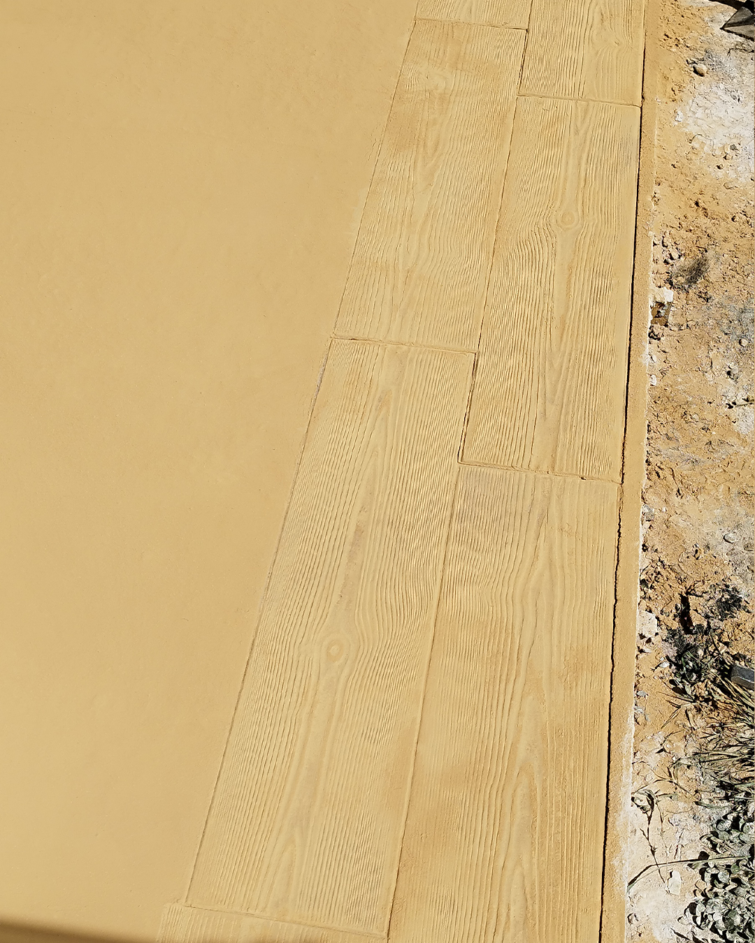 Béton imprimé "bois"